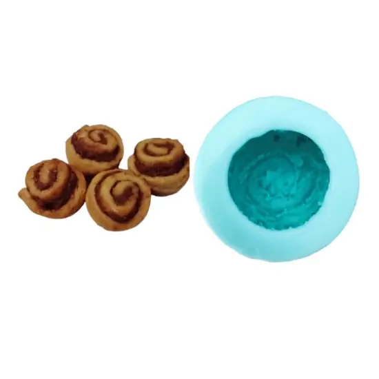 1pc Small Cinnamon Roll Silicone Mold| Dessert Shape Silicone Mold| Soap| Candle | Mold for Wax| Mold for Resin {1}
