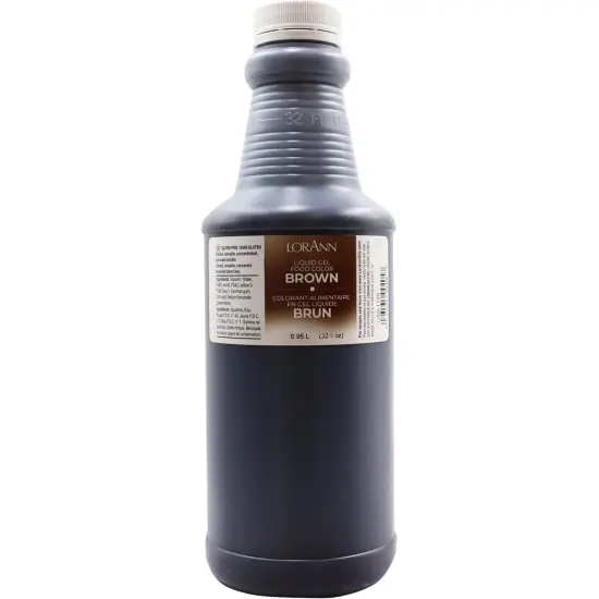 LorAnn Oils Brown Liquid Gel Food Color, 32 ounce {1}