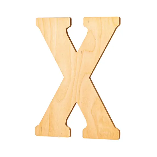 23 In. Letter X, Unfinished Vintage Wood Letter (X) {2}