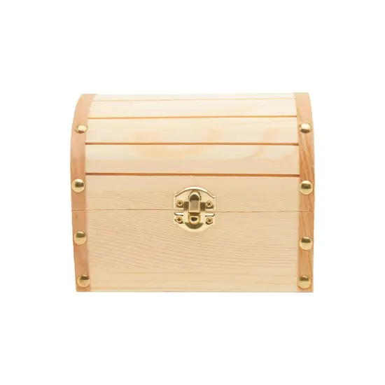 Wood Treasure Chest Box, 6 x 4-1/2 inch, Unfinished for Crafts | Woodpeckers {2}