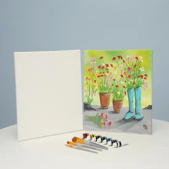 Paint Kit - Sowing The Seeds Acrylic Painting Kit & Video Lesson, DIY Canvas Art Kit, Art Gift Set, Beginner Painting, Paint and Sip At Home, Paint Party {2}