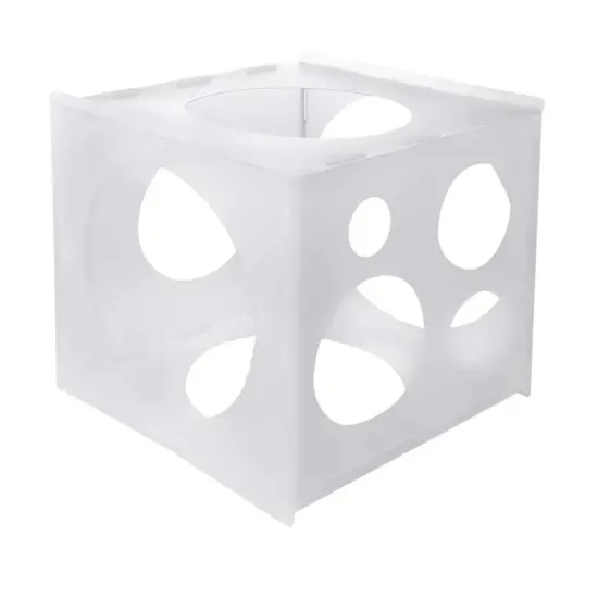 Plastic Balloon Sizer Box 9 Holes Cube Balloon Size Measurement Tool {3}