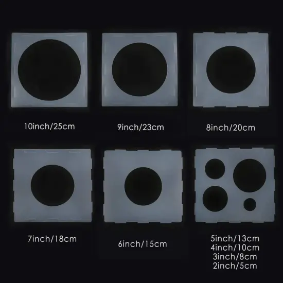 Plastic Balloon Sizer Box 9 Holes Cube Balloon Size Measurement Tool {4}