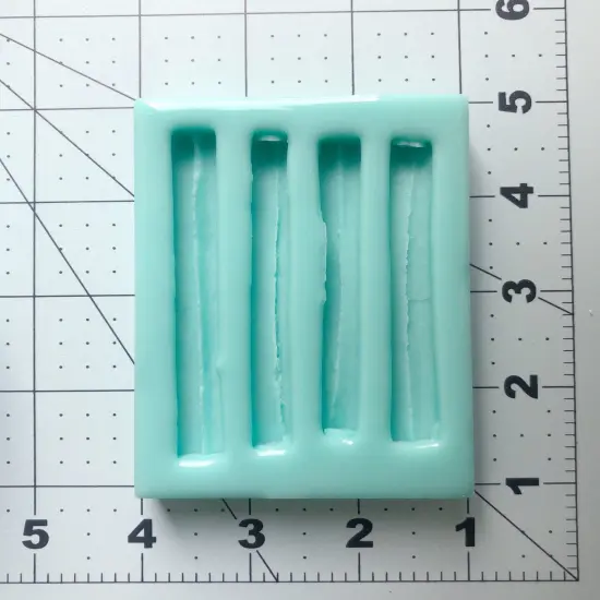 4pc Cinnamon Stick Silicone Candle Mold, Realistic Food Shape Mold, For Wax | Embed | Soap |Resin Castings 1pc {4}