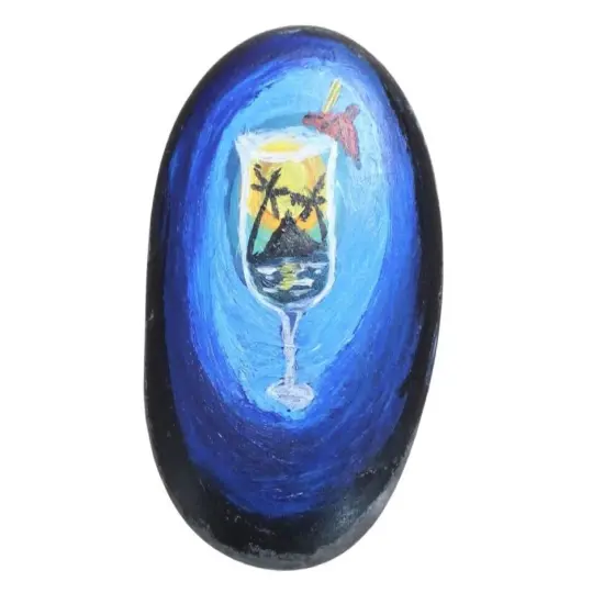 Tropical Dreams Rock Painting Kit & Video Lesson {1}