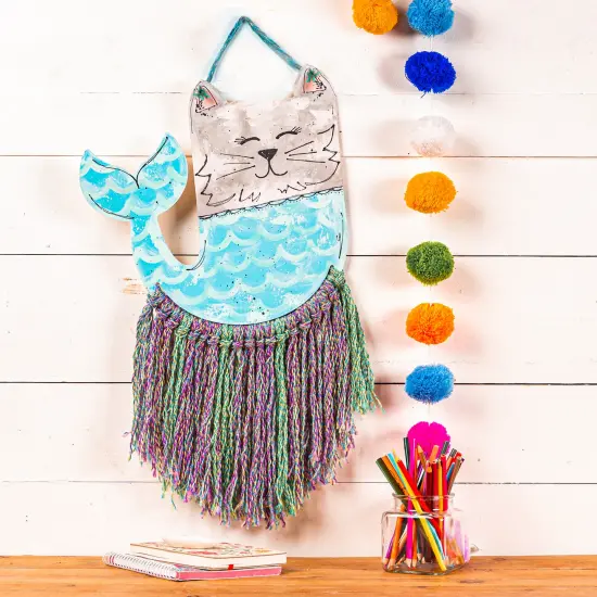 15 in. Unfinished Fiber Art Purr-maid Base {2}