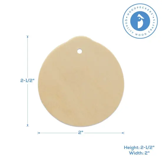 Christmas Ornaments Round, Flat, 2-1/2 inch, Christmas Crafts | Woodpeckers {5}