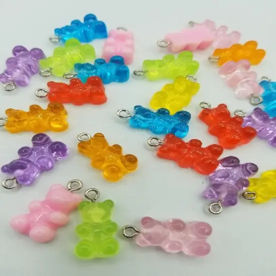 Gummy Bear Beads, Candy Charms {1}