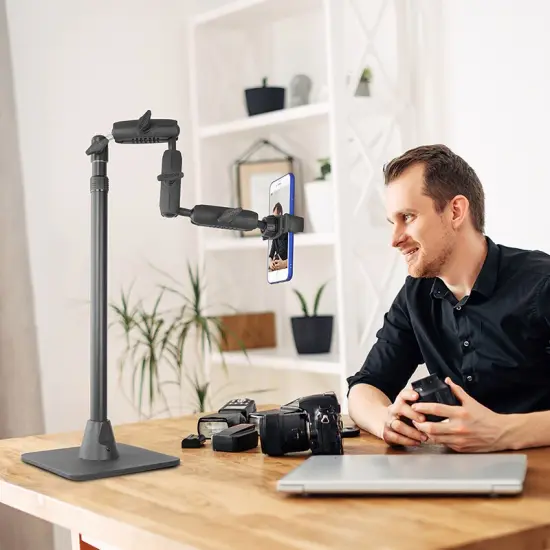 Arkon Mounts HD8RV29 Pro Phone or Camera Stand for Baking, Crafting, Nail Art, Ceramics, or Makeup Videos {3}