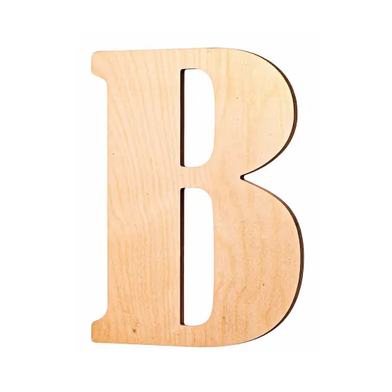 23 In. Letter B, Unfinished Vintage Wood Letter (B) {2}