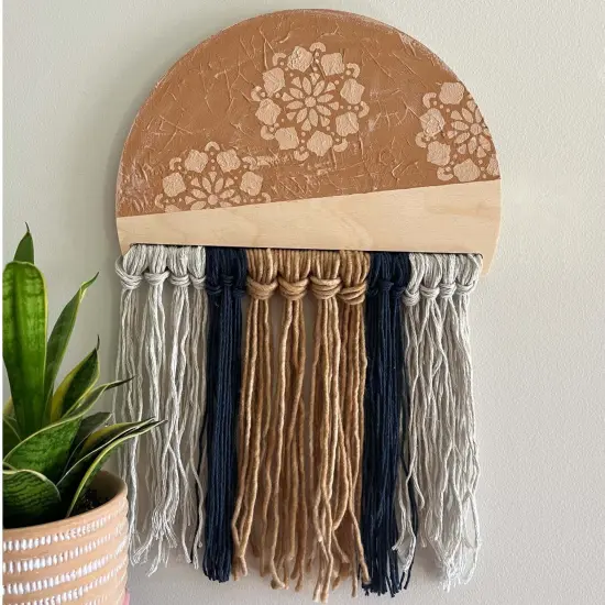 19 in. Fiber Art Circle {3}