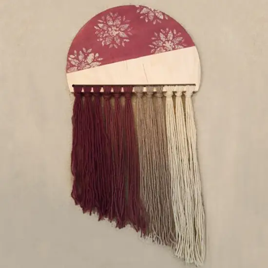 19 in. Fiber Art Circle {5}