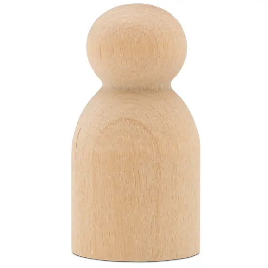 Small Wooden Peg Doll People Unfinished, 1-1/8 inch Baby Shape | Woodpeckers {2}