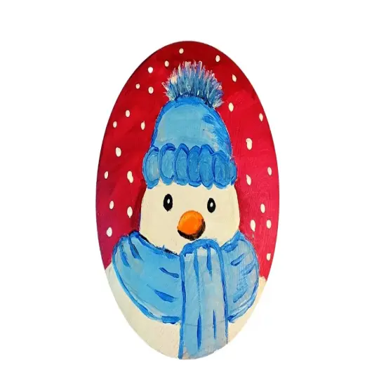 Christmas Paint Kit - The Chilly Snowman Tabletop Trinket Box Painting Kit & Video Lesson, Art Gift Set, DIY Christmas Craft, Beginner Painting, Painting Gift Set {1}