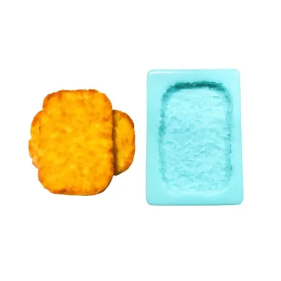 Hashbrown Silicone Mold. Embeds for Wax | Soap | Polymer Clay | Resin {1}