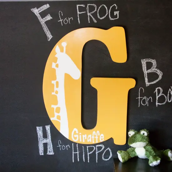 23 In. Letter G, Unfinished Vintage Wood Letter (G) {3}