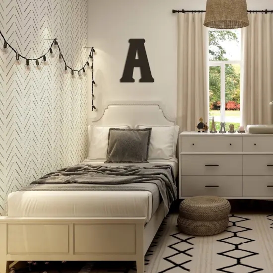 23 In. Letter A, Unfinished Vintage Wood Letter (A) {3}