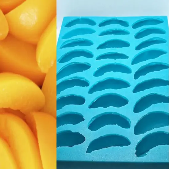 27 Slices Peach Silicone MEGA MOLD for Wax Melts | Candles | Resin Castings| BULK EMBEDS {1}