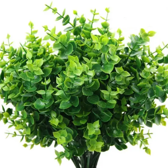 8 Pack Faux Boxwood Shrubs Artificial Plants {1}