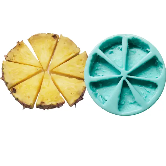 7pc Pineapple Wedge Shape Silicone Mold| Soap Mold| Candle Mold | Mold for Wax| Mold for Resin {1}