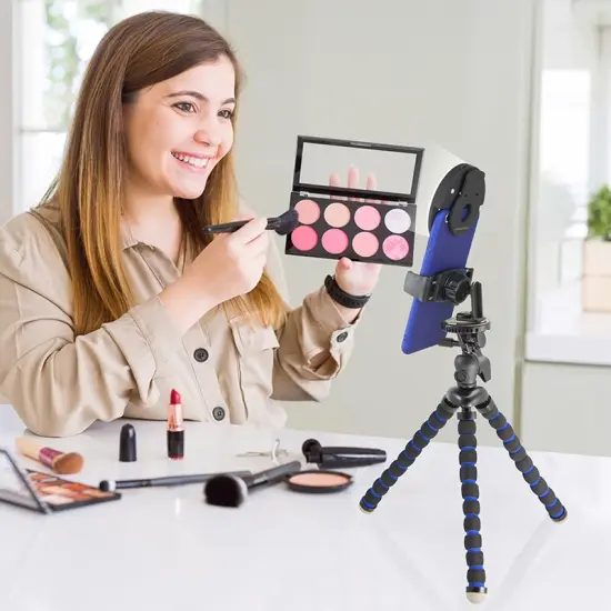 Arkon Mounts MG5LED Phone Tripod Mount and LED Ring Light Bundle {3}