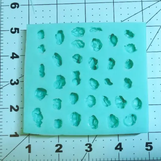 34Pc Raisin Shape Silicone Mold| Realistic Raisin| Food Shape Candle Embed Mold| Soap Mold| Resin Mold {2}