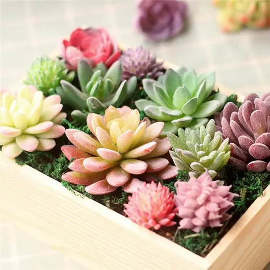 20 Pack Artificial Succulent Plants Fake Decorations {2}