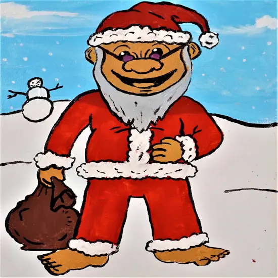 Paint By Colors - Santa Troll Acrylic Painting Kit, DIY Christmas Craft, Art Gift Set, Beginner Painting, Art Gift Set, Paint At Home {1}