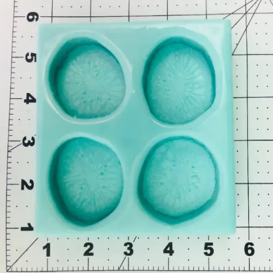 4pc kiwi slices Shape Silicone Mold| Dessert Shape Silicone Mold| Soap| Candle | Mold for Wax| Mold for Resin {4}