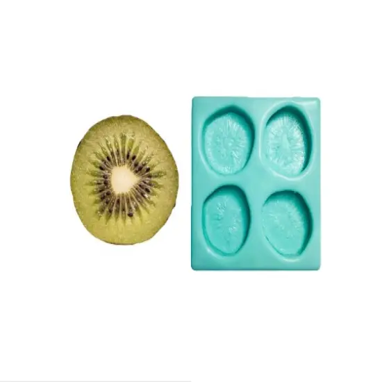 4pc kiwi slices Shape Silicone Mold| Dessert Shape Silicone Mold| Soap| Candle | Mold for Wax| Mold for Resin {5}