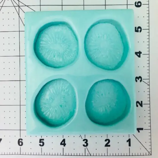 4pc kiwi slices Shape Silicone Mold| Dessert Shape Silicone Mold| Soap| Candle | Mold for Wax| Mold for Resin {3}
