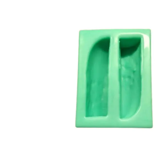 2pc Cucumber Wedge Silicone Mold. Embeds for Wax | Soap | Polymer Clay | Resin {2}