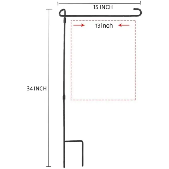 Garden Flag Stand Holder Pole Stopper Anti-Wind Clip USA Season Yard {3}