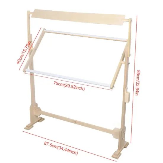 Wood Embroidery Frame Stand Cross Stitch Stand Embroidery Stand Rack Adjustable Height Cross Stitch Frame Sewing Craft Accessory {4}