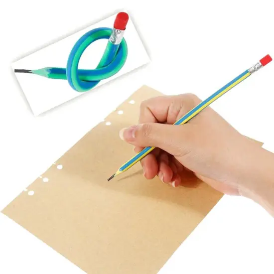 35 pcs Bendy Flexible Soft Pencils Multi Colored {3}