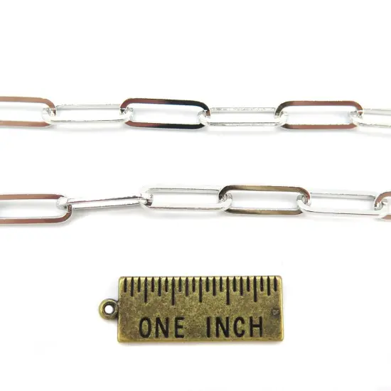 Long Oval Cable Chain ~ 15mm X 5mm (C930) (2') {6}