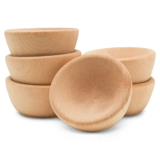 Wood Craft Bowls, Unfinished Pinch Bowls, Condiment Cups| Woodpeckers {4}