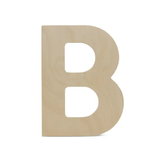 Wooden Letter B 12 inch or 8 inch, Unfinished Large Wood Letters for Crafts | Woodpeckers {3}
