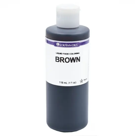 LorAnn Oils Brown Liquid Food Color, 4 ounce {1}