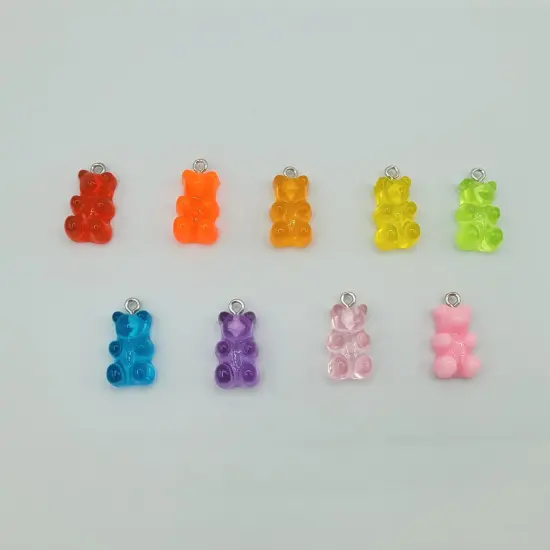 Gummy Bear Beads, Candy Charms {3}