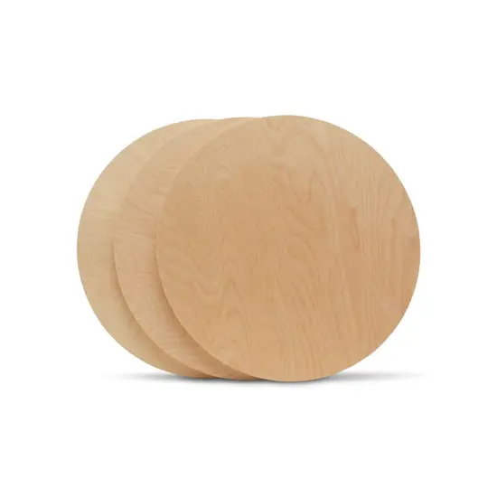 Wood Circles 11 inch, 3 Thicknesses, Unfinished Birch Sign Plaques | Woodpeckers {8}