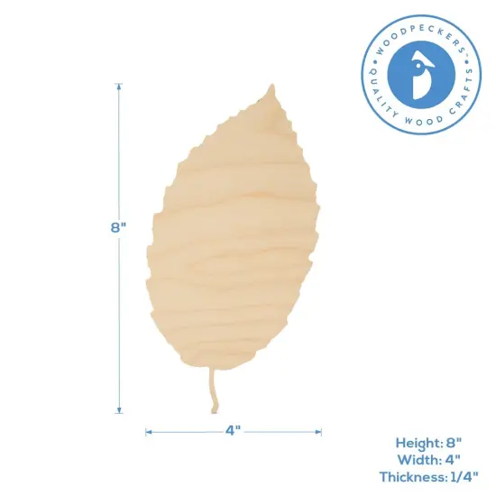 Leaf Wood Cutout, Multiple Sizes Available, Unfinished for Autumn Decor and DIY Crafts | Woodpeckers {3}