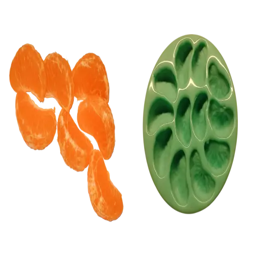 12pc Mandarin Citrus Silicone Mold. Tangerine Orange Silicone Mold.Realistic Food Shape Mold, For Wax | Embed | Soap |Resin Castings {1}