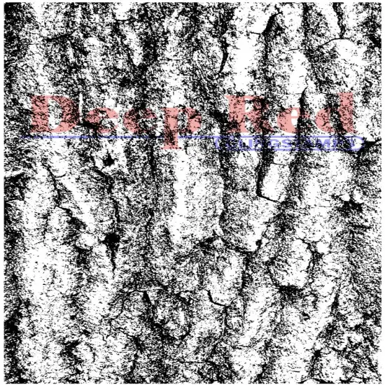 Deep Red Stamps Tree Bark Background Rubber Cling Stamp 4 x 6 inches {1}