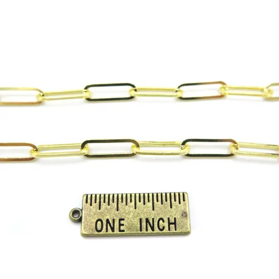 Long Oval Cable Chain ~ 15mm X 5mm (C930) (2') {4}