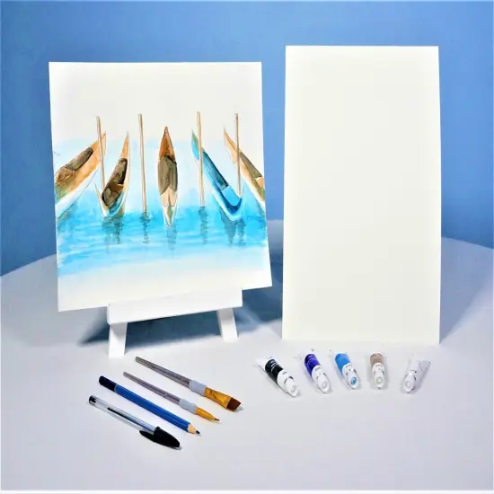 Paint Kit - Gondola Row Watercolor Painting Kit & Video Lesson, DIY Craft, Painting Gift Set, Paint At Home {2}