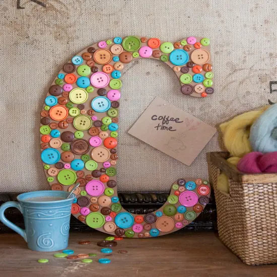 23 In. Letter C, Unfinished Vintage Wood Letter (C) {3}
