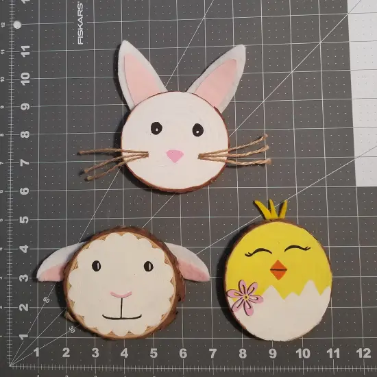 Ink and Trinket Kids Easter Craft for Kids, Natural Wood Painting Kit {4}