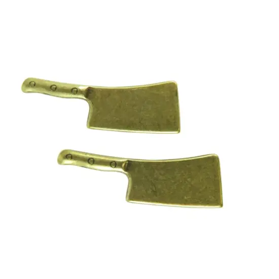 Meat Cleaver Engraving Charms (M766) {2}