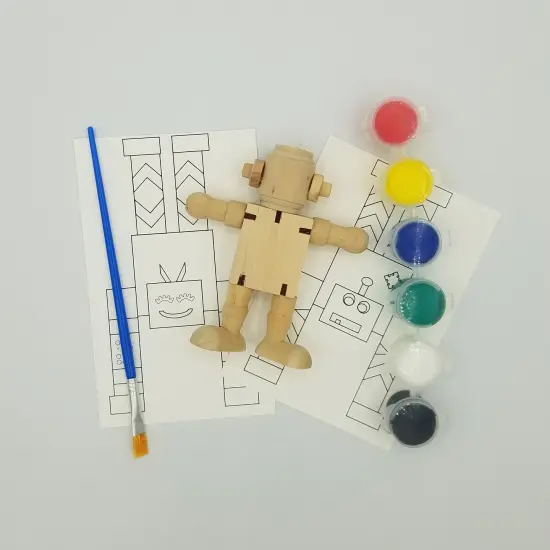 Ink and Trinket Kids DIY Robot Craft Kit, Individually Packaged Party Favor {2}